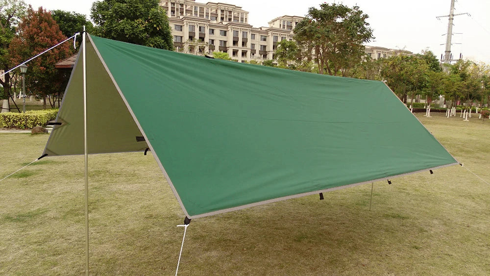 Waterproof Tent Tarp 19 Hang Points Survival Tent Outdoor Camping Tactical Sun Shelter 4x4 3x4 3x3 Lightweight Sunshade Awning