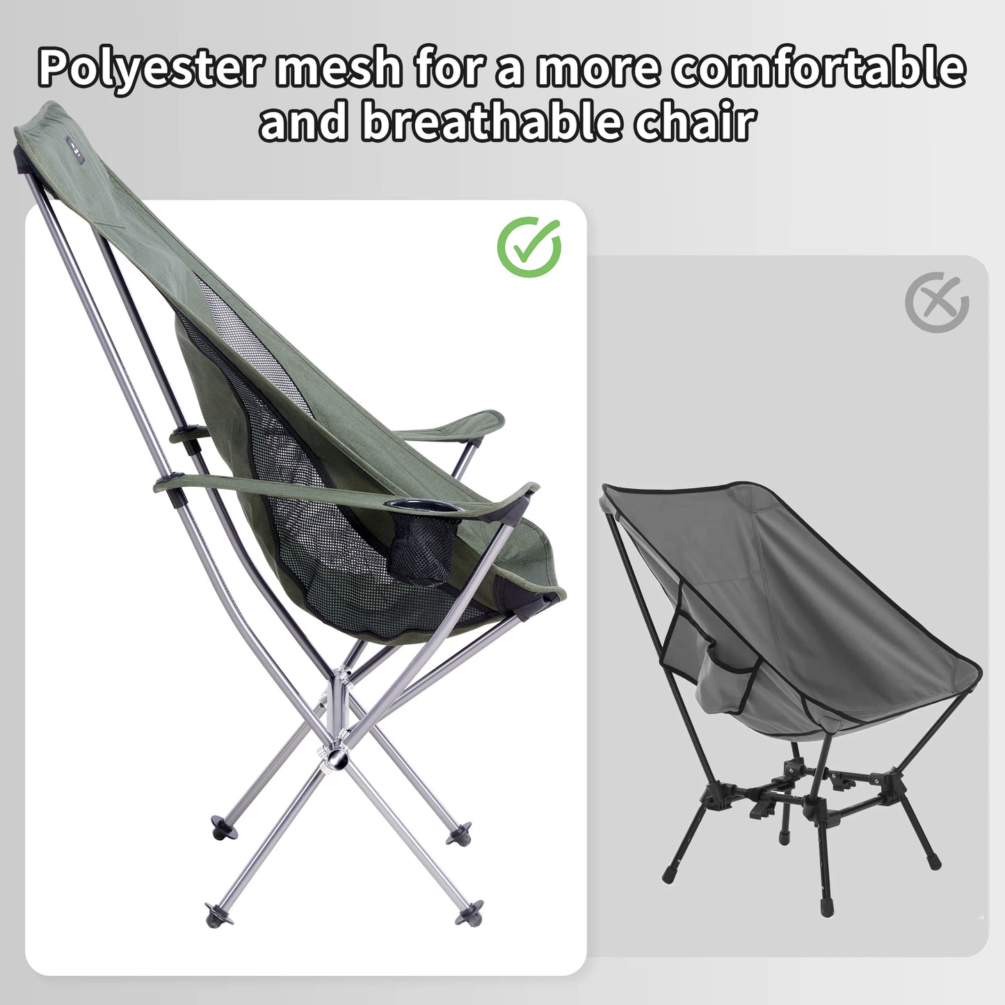 Naturehike Camping Chair Yl06 Ultralight Portable High Back Folding Moon Chair Outdoor Foldable Fishing Chair Backpacking Chair