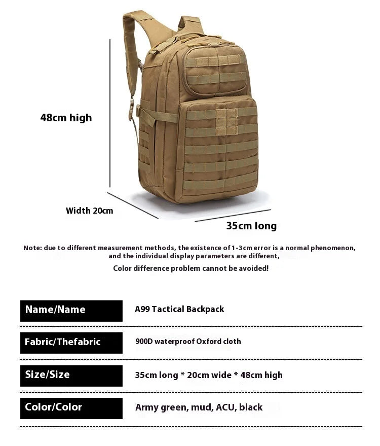 Tactical Backpack for men Women Expands Large Capacity Bag Multi-functional Waterproof Mountaineering Hiking Camping Bag