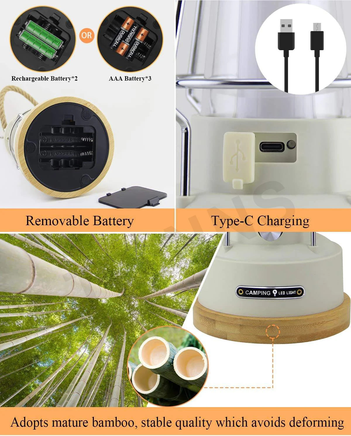 Camping Light Portable Torches Flashlights Tent Lamps Stepless Dimming Travel Retro Lamps Outdoor Lighting
