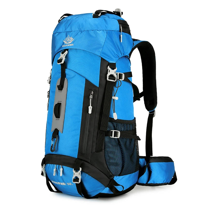 60L Hiking Backpack Men Women Outdoor Waterproof Climbing Travel Large Capacity Bags Mountaineering Trekking Camping Bag 2297