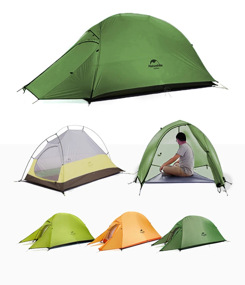 Naturehike Mongar 2 Tent Cloud Up 1 2 3 Persons Tent Star River Tent Cycling Tent Ultralight Outdoor Travel Hiking Camping Tent