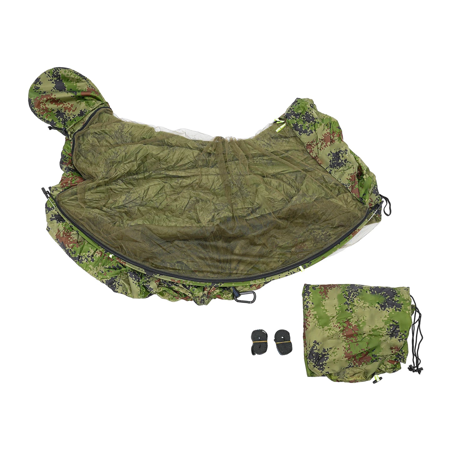 Portable Camping Hammock Anti-mosquito and Anti-Sun Camping Hammock 200kg/440.9lbs Load 2.9*1.4m