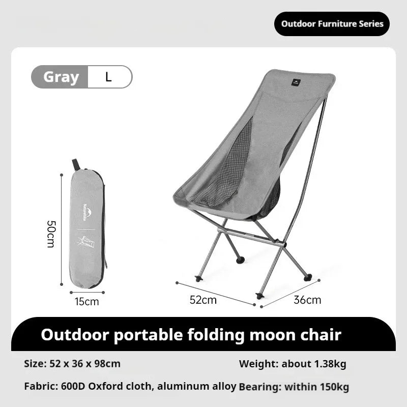 Naturehike L04 Camping Chair Folding Portable Beach Chair Foldable Lighweight Picnic Chair Outdoor Backpack Fishing Chair