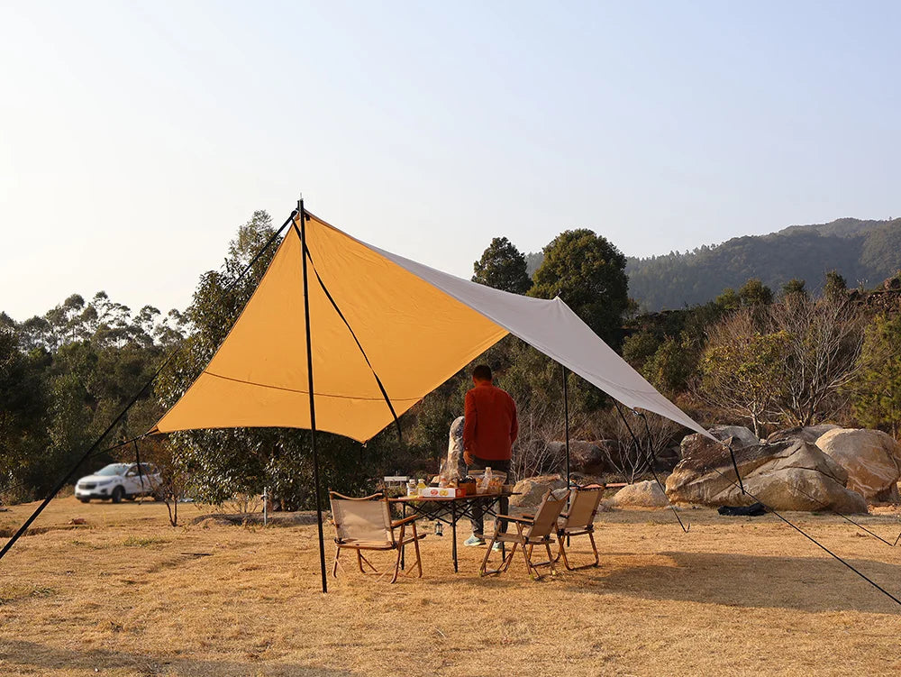 Camping Tarp Webbing Strap Main 2P Side 4P Tarp Installation Full Set Tarp Tent Securing Strap Rope