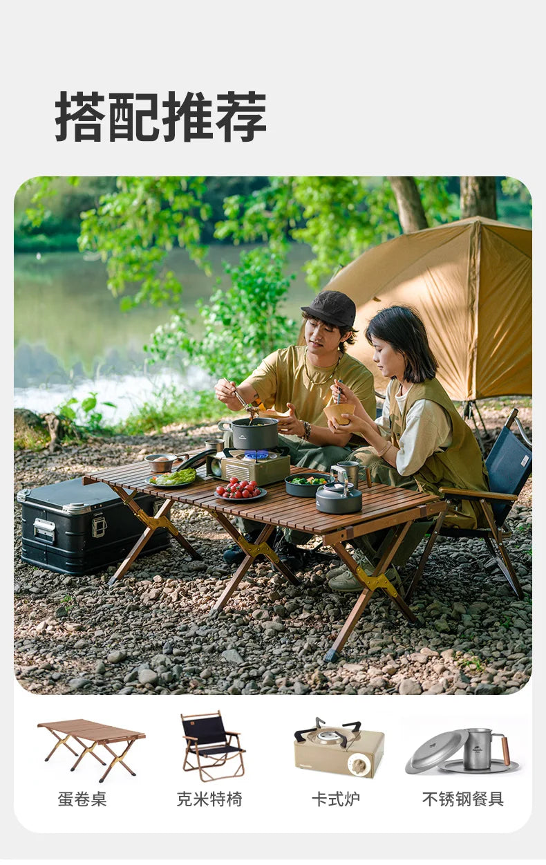 Naturehike Camping Pot Set 4-7 Persons Aluminum Alloy Cookware Pot Set Portable Outdoor Picnic Tableware Camping Cookware Kit