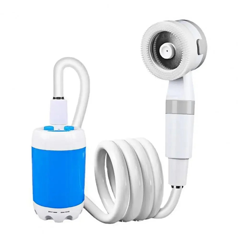 No need for electricity portable camping shower outdoor camping shower pump rechargeable electric shower pump with smart digital