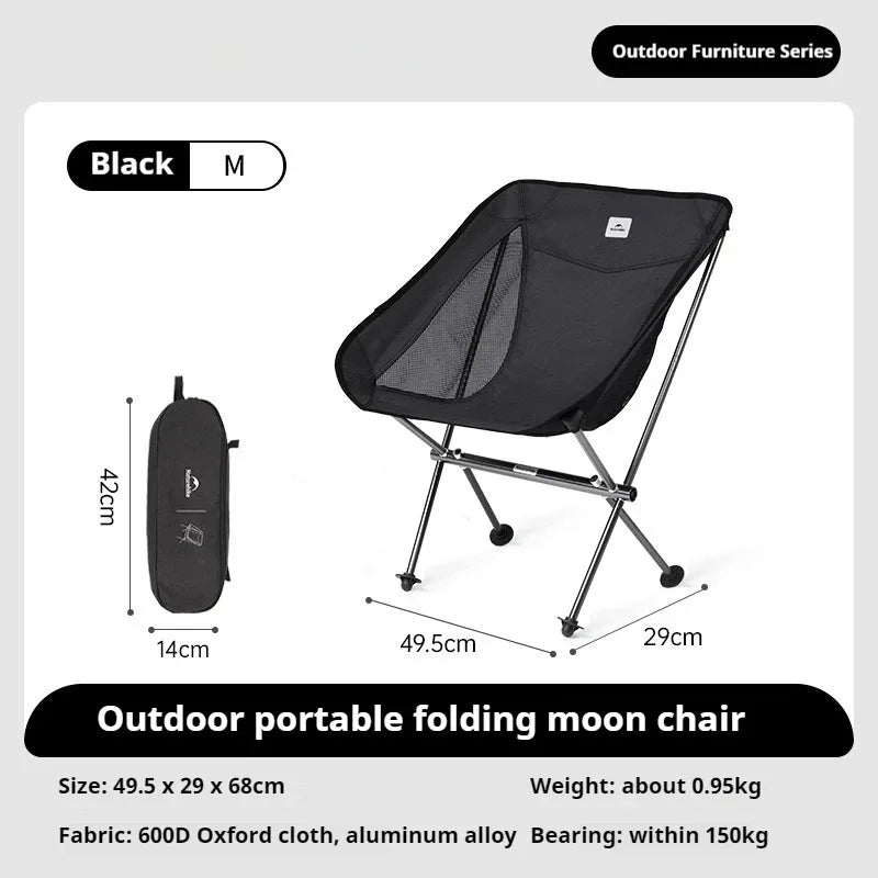 Naturehike L04 Camping Chair Folding Portable Beach Chair Foldable Lighweight Picnic Chair Outdoor Backpack Fishing Chair