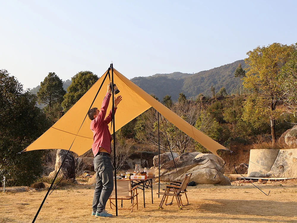 Camping Tarp Webbing Strap Main 2P Side 4P Tarp Installation Full Set Tarp Tent Securing Strap Rope