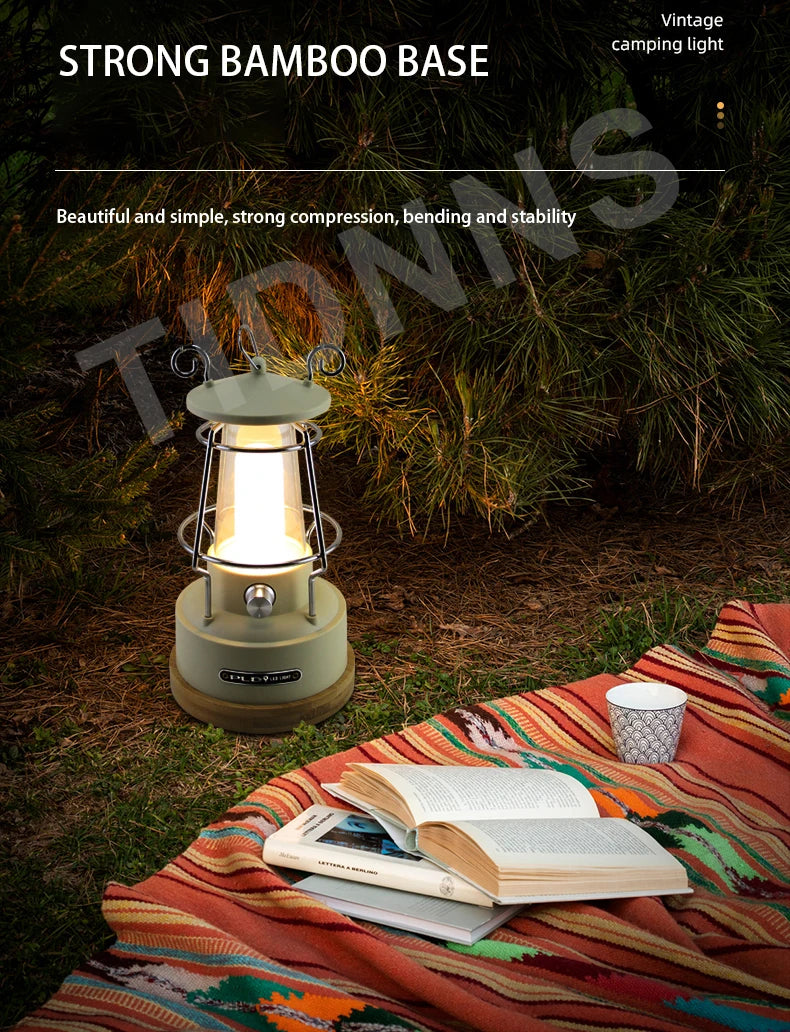 Camping Light Portable Torches Flashlights Tent Lamps Stepless Dimming Travel Retro Lamps Outdoor Lighting
