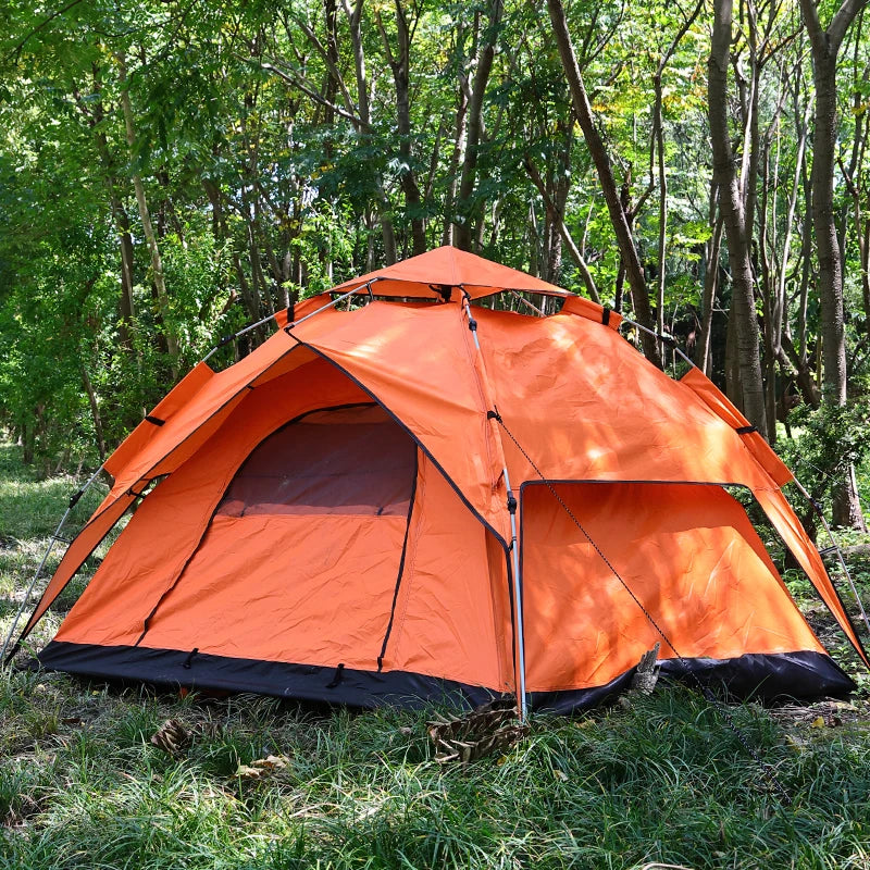 Outdoor Tent Camping Automatic Tent double-deck tents double door tent folding camping tent Waterproof Tents Outdoor fish tent