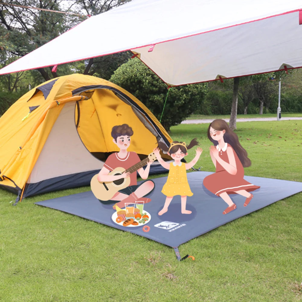 Waterproof Camping Tarp Thicken Picnic Mat Durable Beach Pad Multifunctional Tent Footprint Sun Canopy Ground Sheet for Hiking