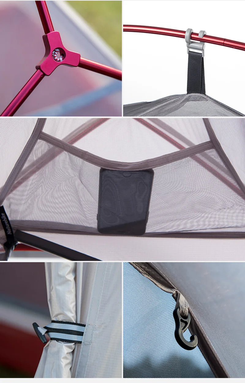 Naturehike Mongar 2 Tent Cloud Up 1 2 3 Persons Tent Star River Tent Cycling Tent Ultralight Outdoor Travel Hiking Camping Tent