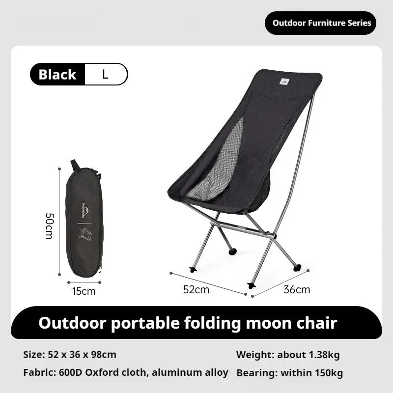 Naturehike L04 Camping Chair Folding Portable Beach Chair Foldable Lighweight Picnic Chair Outdoor Backpack Fishing Chair