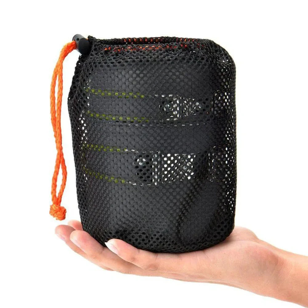Camping Pots Cookware Set Portable Outdoor Cooking Tableware for Hiking Trekking Picnic Fishing Mountaineering