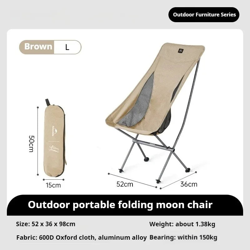 Naturehike L04 Camping Chair Folding Portable Beach Chair Foldable Lighweight Picnic Chair Outdoor Backpack Fishing Chair