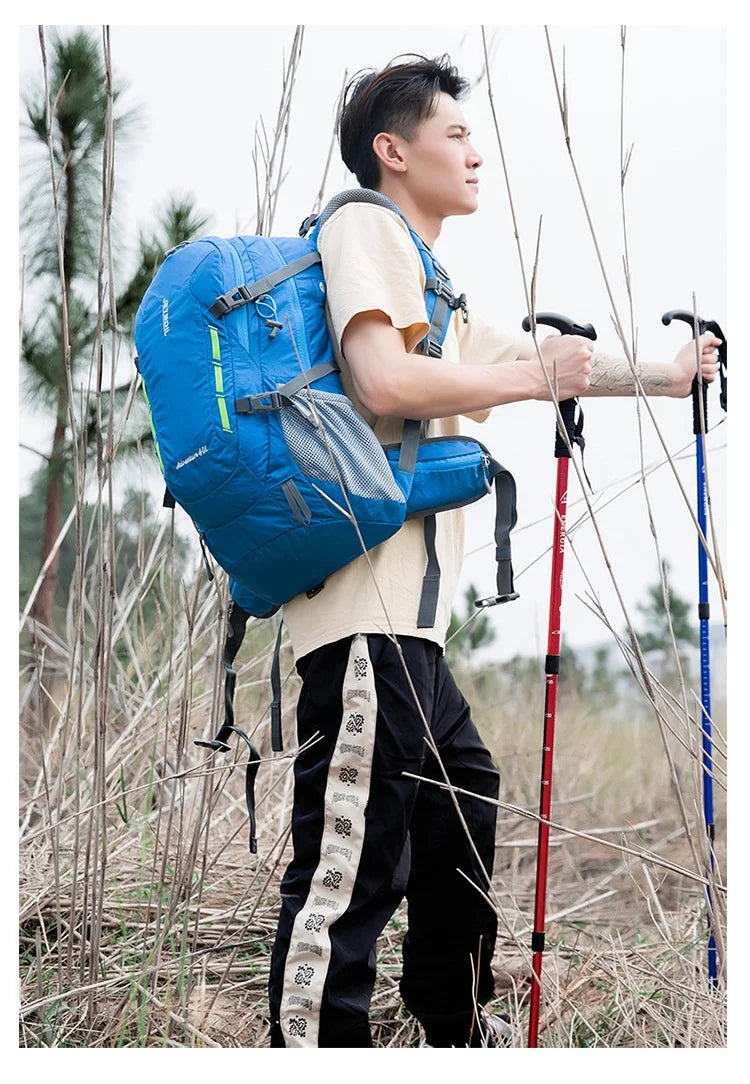 40L Outdoor sports mountaineering bag waterproof nylon camping bag large capacity backpack