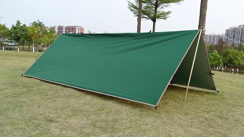 Waterproof Tent Tarp 19 Hang Points Survival Tent Outdoor Camping Tactical Sun Shelter 4x4 3x4 3x3 Lightweight Sunshade Awning