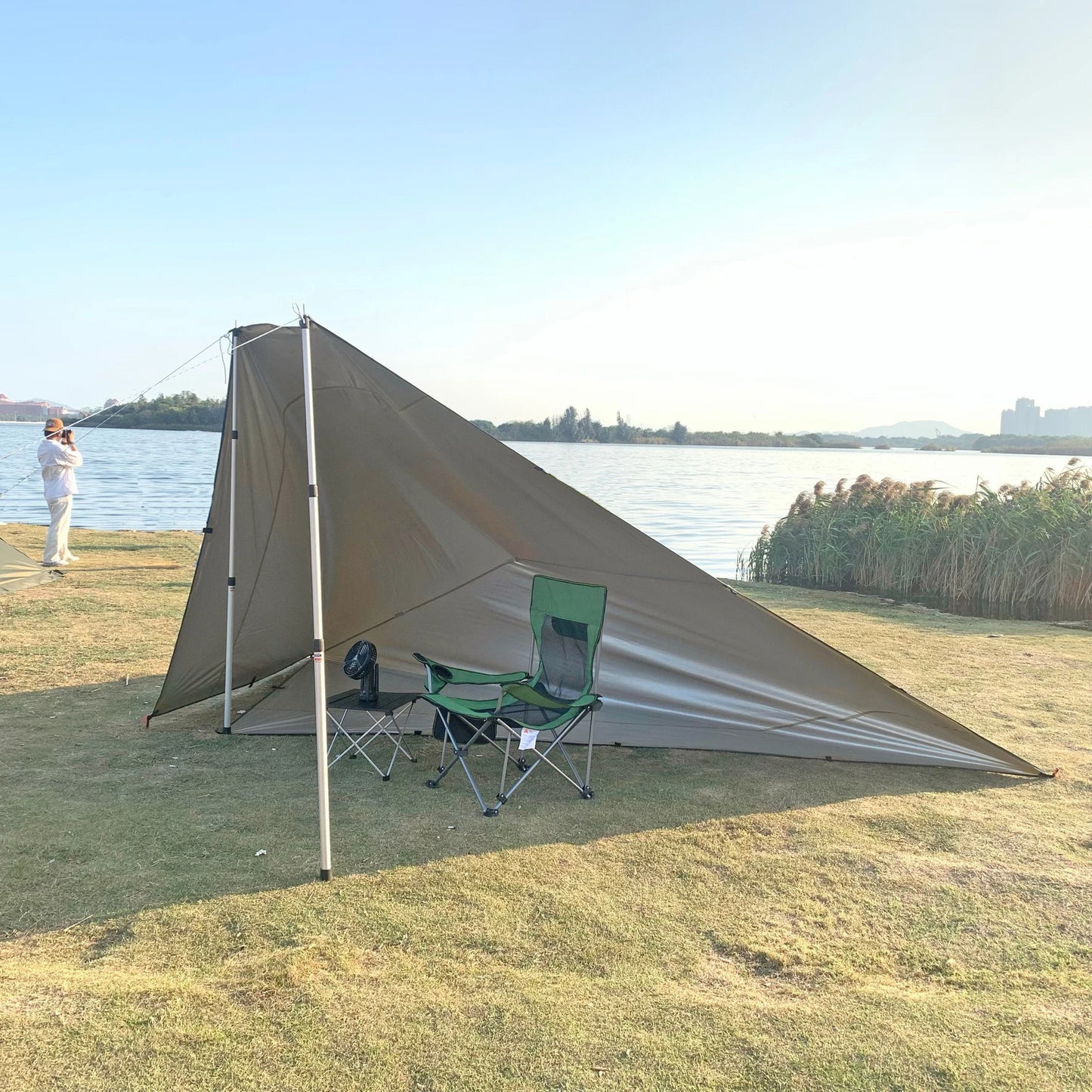 Waterproof Tent Tarp 19 Hang Points Survival Tent Outdoor Camping Tactical Sun Shelter 4x4 3x4 3x3 Lightweight Sunshade Awning