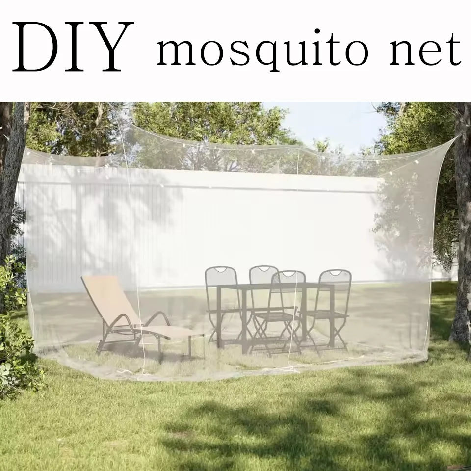 Tent Accessories Diy Mosquito Net 2m*3m 3*4 3*6 5*10 Outdoor Camp Huntting Hiking Fishing Garden Camping Cut Yourslf Netting