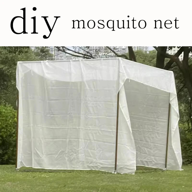 Tent Accessories Diy Mosquito Net 2m*3m 3*4 3*6 5*10 Outdoor Camp Huntting Hiking Fishing Garden Camping Cut Yourslf Netting