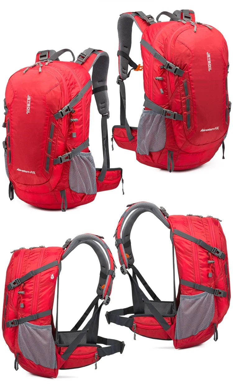 40L Outdoor sports mountaineering bag waterproof nylon camping bag large capacity backpack