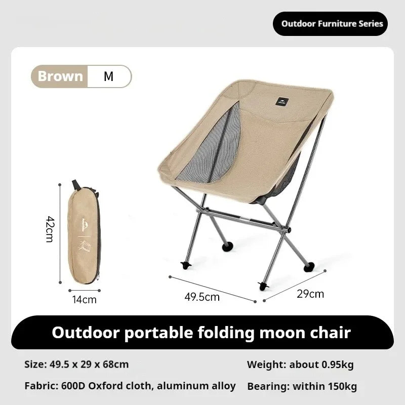 Naturehike L04 Camping Chair Folding Portable Beach Chair Foldable Lighweight Picnic Chair Outdoor Backpack Fishing Chair