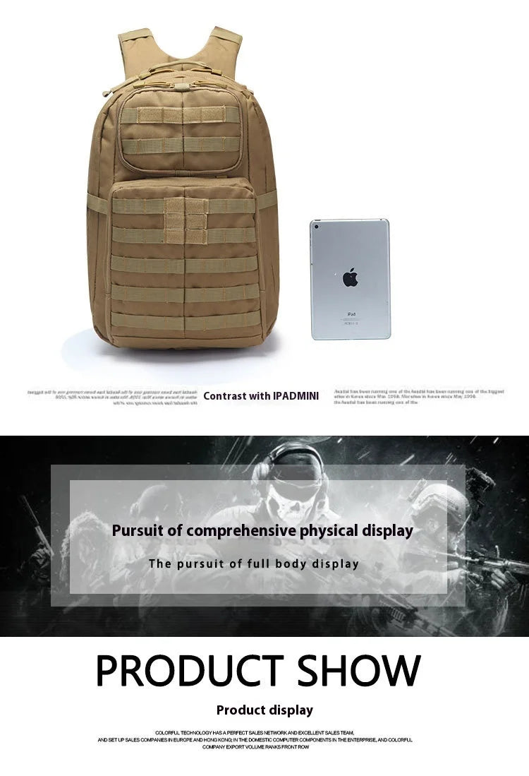 Tactical Backpack for men Women Expands Large Capacity Bag Multi-functional Waterproof Mountaineering Hiking Camping Bag