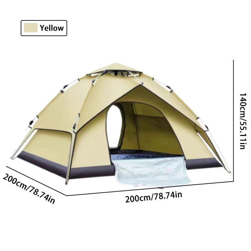 Outdoor Tent Camping Automatic Tent double-deck tents double door tent folding camping tent Waterproof Tents Outdoor fish tent