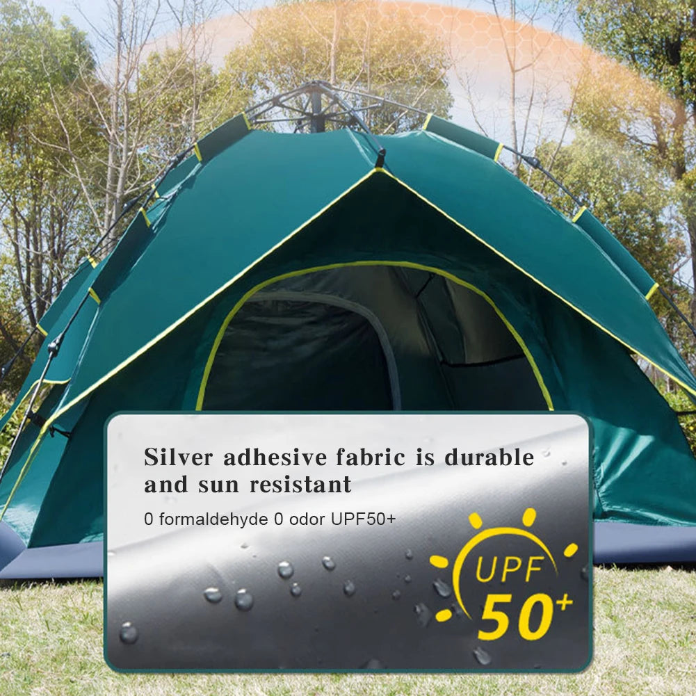 Tent Ultralight Waterproof Automatic Tent 3-4 Person Portable 3 Season Backpacking Tent Outdoor Hiking Camping Tent