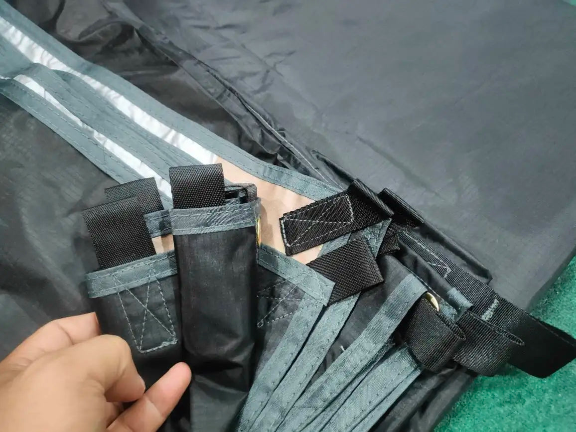 Waterproof Tent Tarp 19 Hang Points Survival Tent Outdoor Camping Tactical Sun Shelter 4x4 3x4 3x3 Lightweight Sunshade Awning