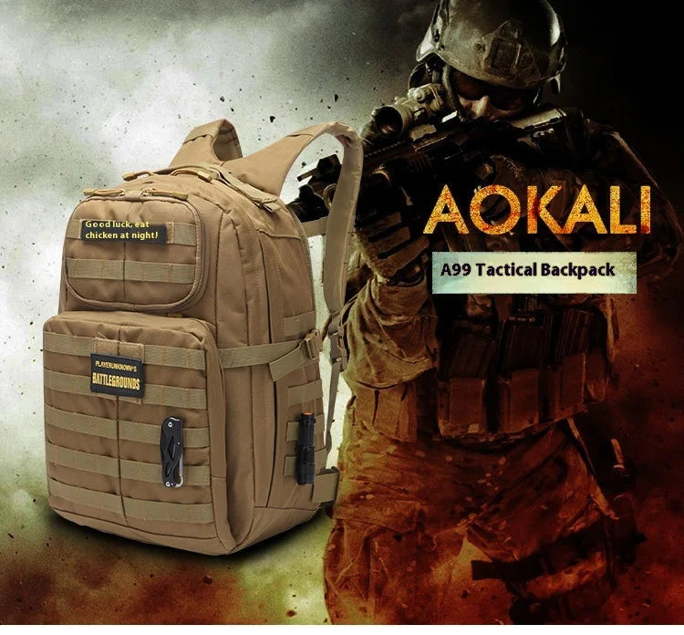 Tactical Backpack for men Women Expands Large Capacity Bag Multi-functional Waterproof Mountaineering Hiking Camping Bag