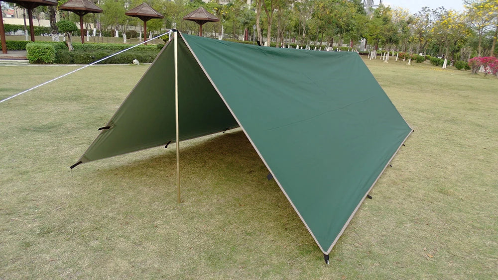 Waterproof Tent Tarp 19 Hang Points Survival Tent Outdoor Camping Tactical Sun Shelter 4x4 3x4 3x3 Lightweight Sunshade Awning