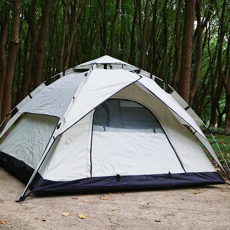 Outdoor Tent Camping Automatic Tent double-deck tents double door tent folding camping tent Waterproof Tents Outdoor fish tent