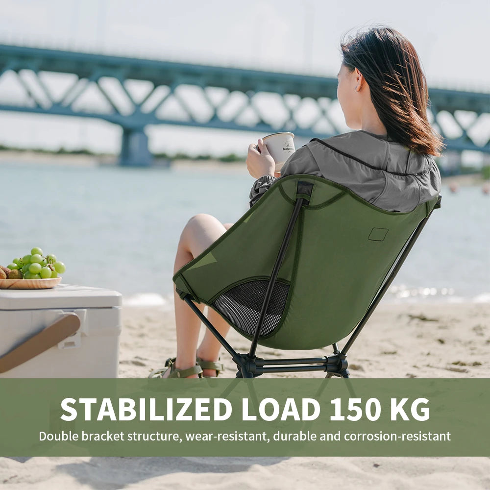 Naturehike Camping Chair Yl08 Ultralight Foldable Moon Chair Outdoor Portable Widened Picnic Chair Folding Travel Beach Chair