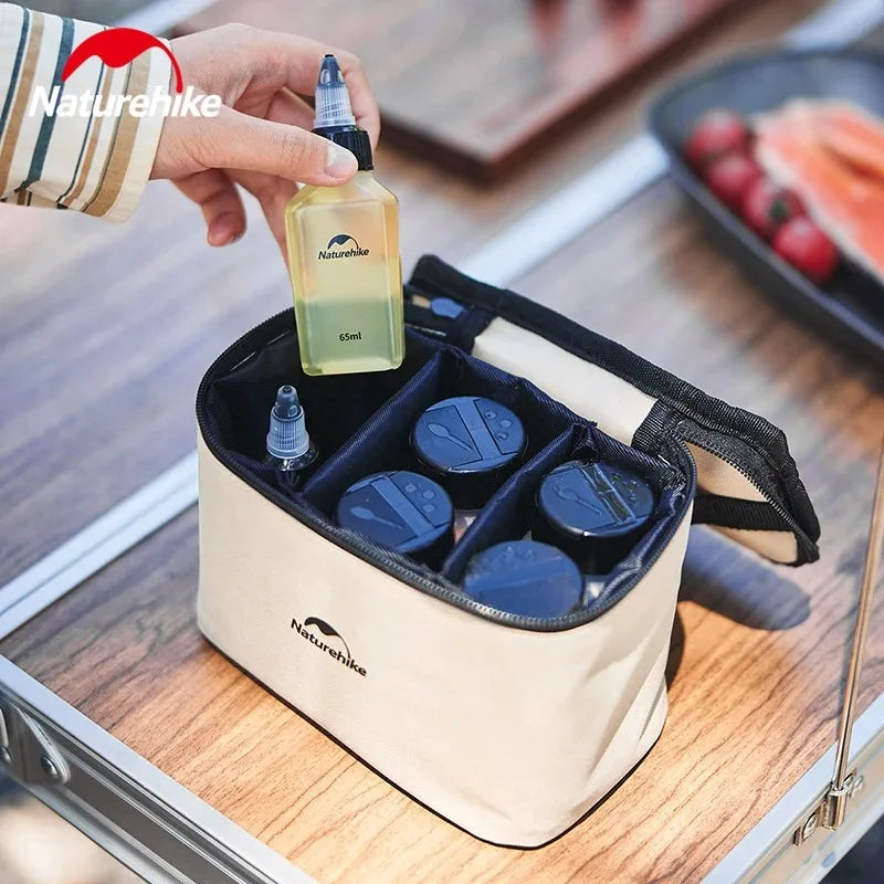 Naturehike Camping Seasoning Jar Portable Outdoor Kitchen Barbecue Cruets Spice Set Seasoning Can Bottles Set Camping Supplies