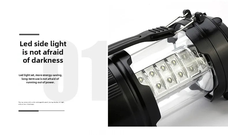 LED Hight power White Outdoor Camping Lamp Portable Stretch Camping Lamp Portable Tent Pull Lantern Emergency Light