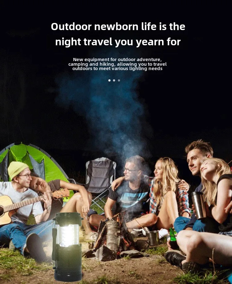 LED Hight power White Outdoor Camping Lamp Portable Stretch Camping Lamp Portable Tent Pull Lantern Emergency Light