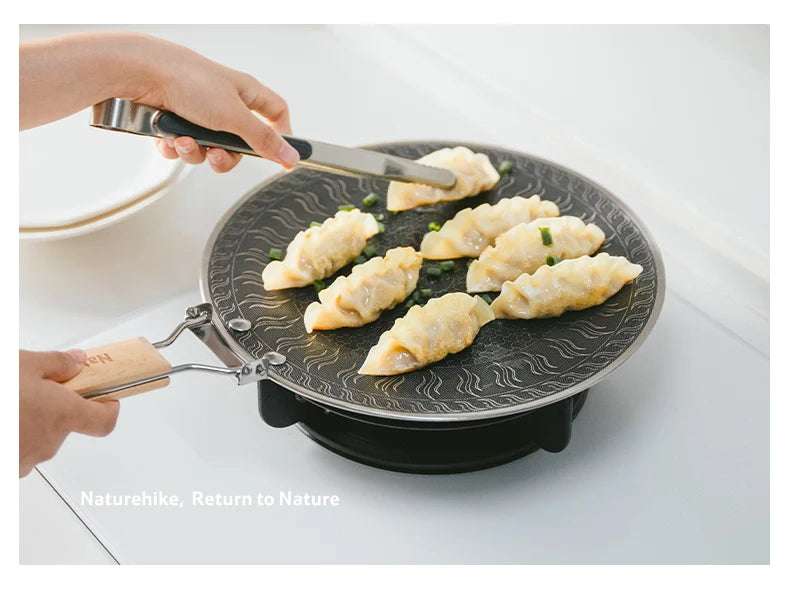 Naturehike Medical Stainless Steel Baking Pan BottomHoneycomb CoalNon-Stick DesignOutdoor FurnitureUniversal Baking Pan