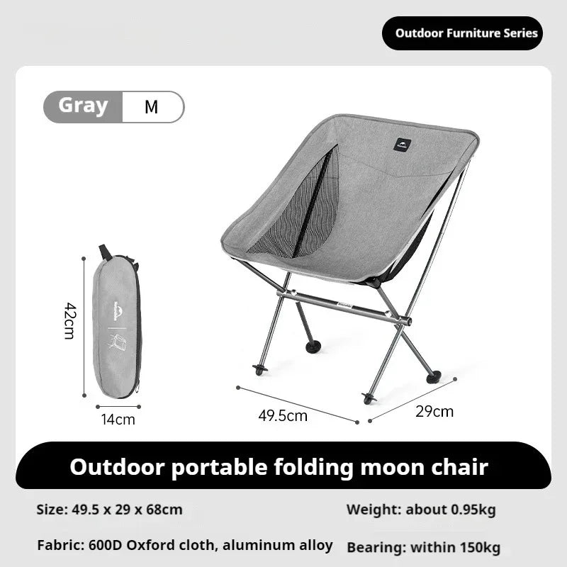 Naturehike L04 Camping Chair Folding Portable Beach Chair Foldable Lighweight  Picnic Chair Outdoor Backpack Fishing Chair