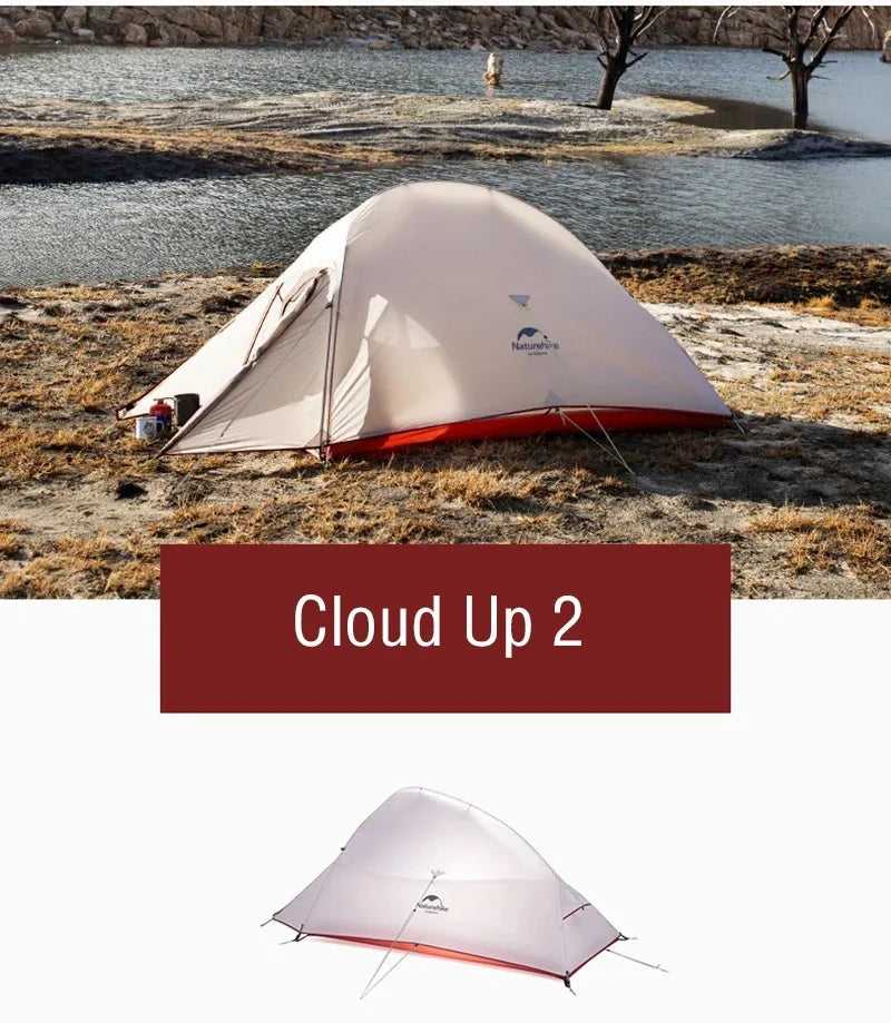 Naturehike Mongar 2 Tent Cloud Up 1 2 3 Persons Tent Star River Tent Cycling Tent Ultralight Outdoor Travel Hiking Camping Tent