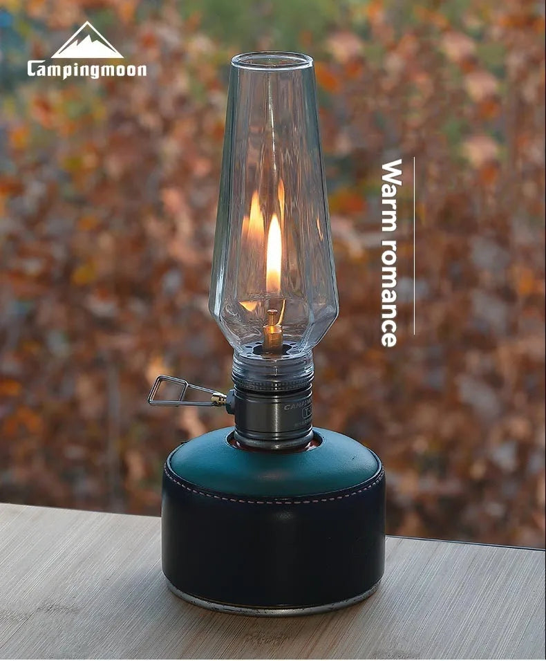 CAMPINGMOON Convenient Outdoor Camping Lamp Lantern Gas Candle Lamp Tent Lantern Light for Backpacking Camping Hiking Fishing