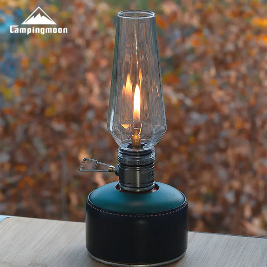 CAMPINGMOON Convenient Outdoor Camping Lamp Lantern Gas Candle Lamp Tent Lantern Light for Backpacking Camping Hiking Fishing
