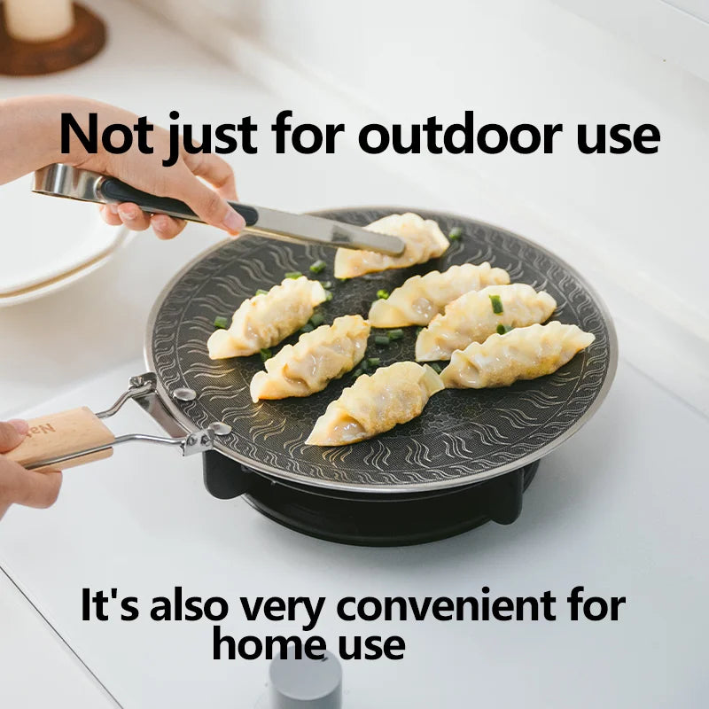 Naturehike Medical Stainless Steel Baking Pan BottomHoneycomb CoalNon-Stick DesignOutdoor FurnitureUniversal Baking Pan