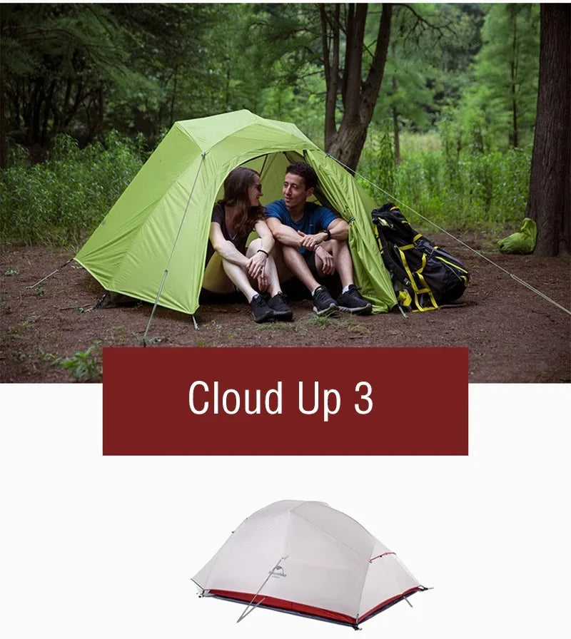Naturehike Mongar 2 Tent Cloud Up 1 2 3 Persons Tent Star River Tent Cycling Tent Ultralight Outdoor Travel Hiking Camping Tent