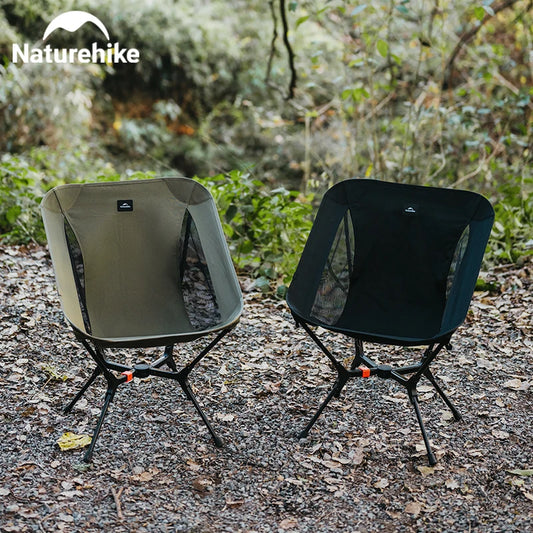 Naturehike Portable Folding Camping Chair Automatic Opening Chair Capacity 200kg Fishing Moon Watching Sunrise Comfortable Chair