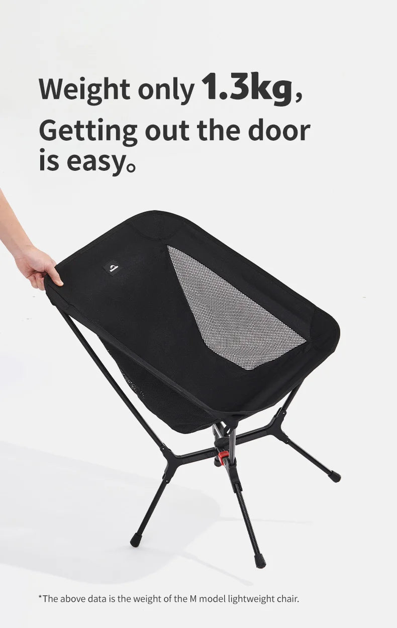 Naturehike Portable Folding Camping Chair Automatic Opening Chair Capacity 200kg Fishing Moon Watching Sunrise Comfortable Chair
